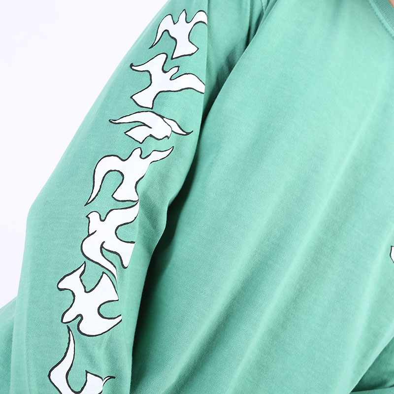 Лонгслив Stussy One Love Pig. Dyed LS Tee (1994532-moss)  - цена, описание, фото 2